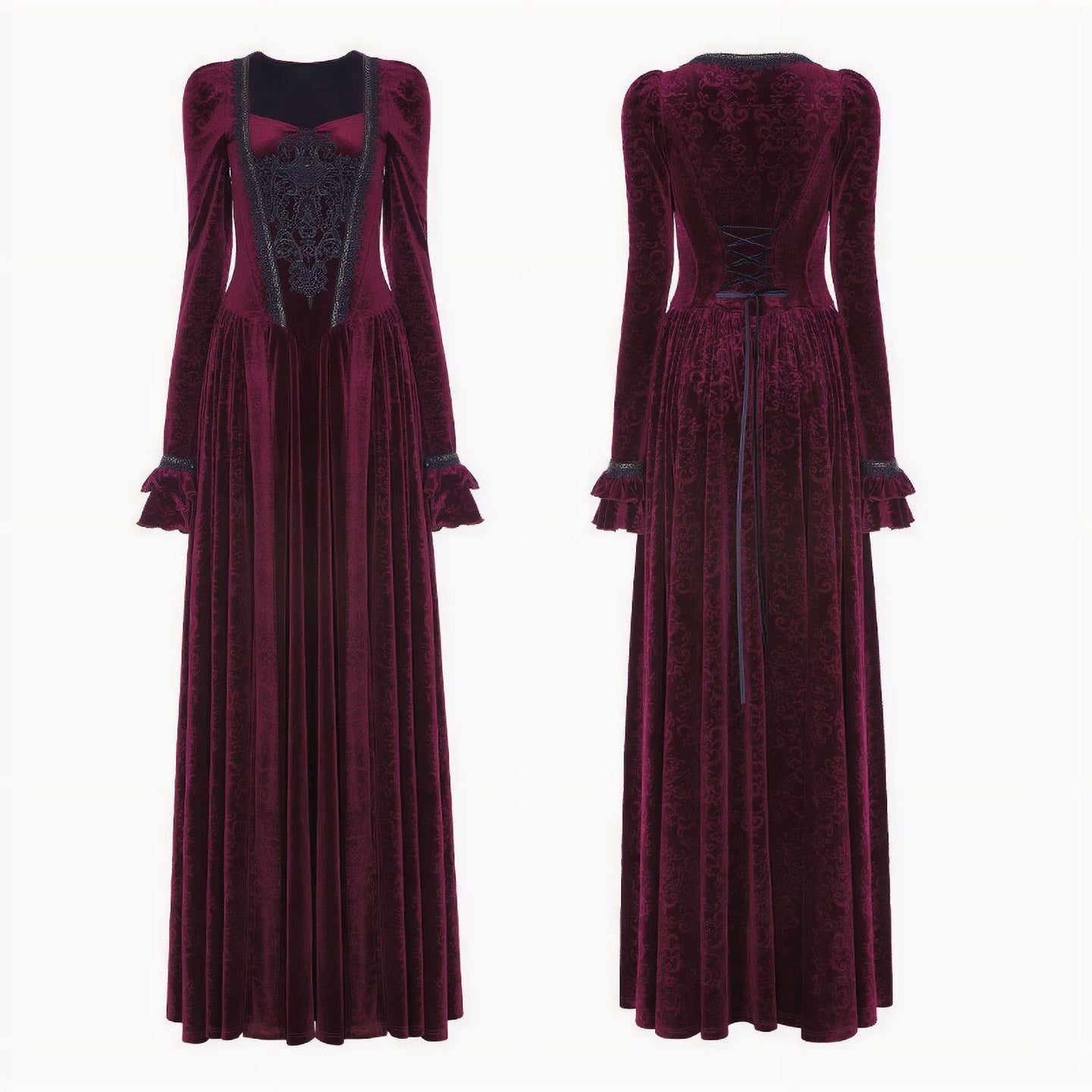 No Illusions Jurk Bordeaux