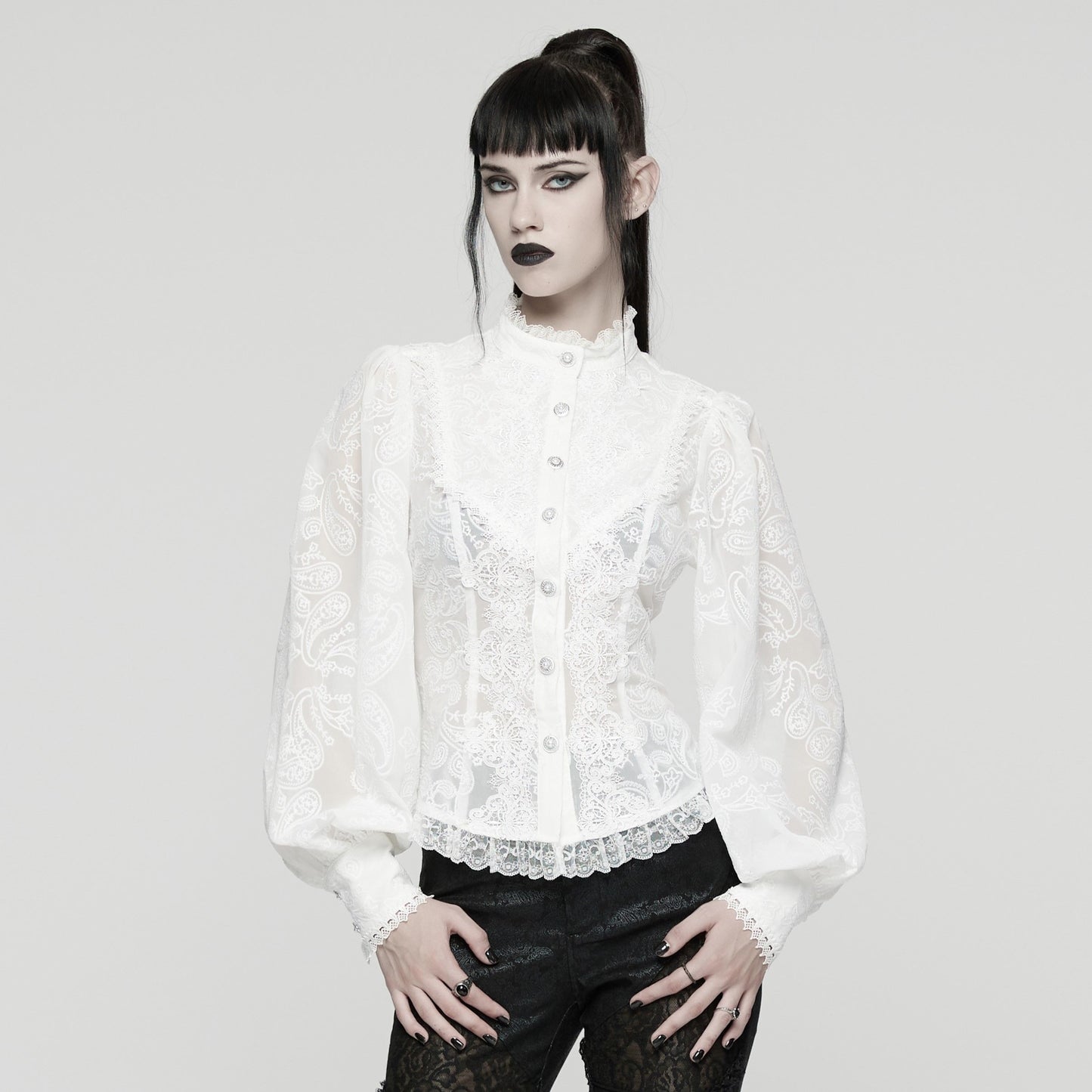 Punk Rave Eternity Blouse Wit