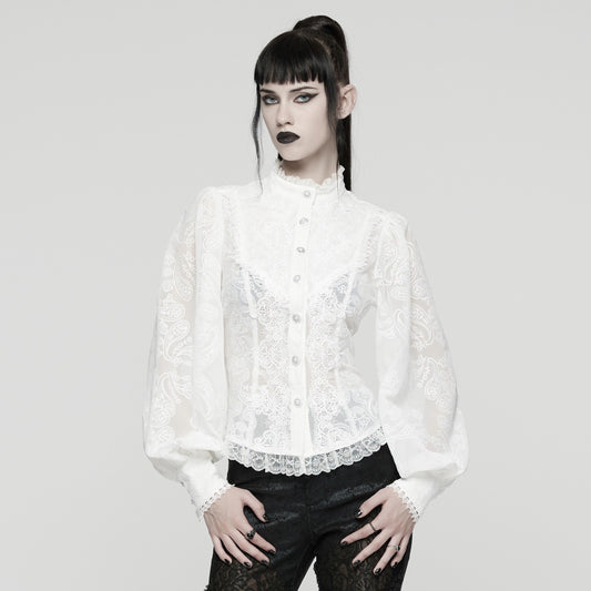 Punk Rave Eternity Blouse Wit