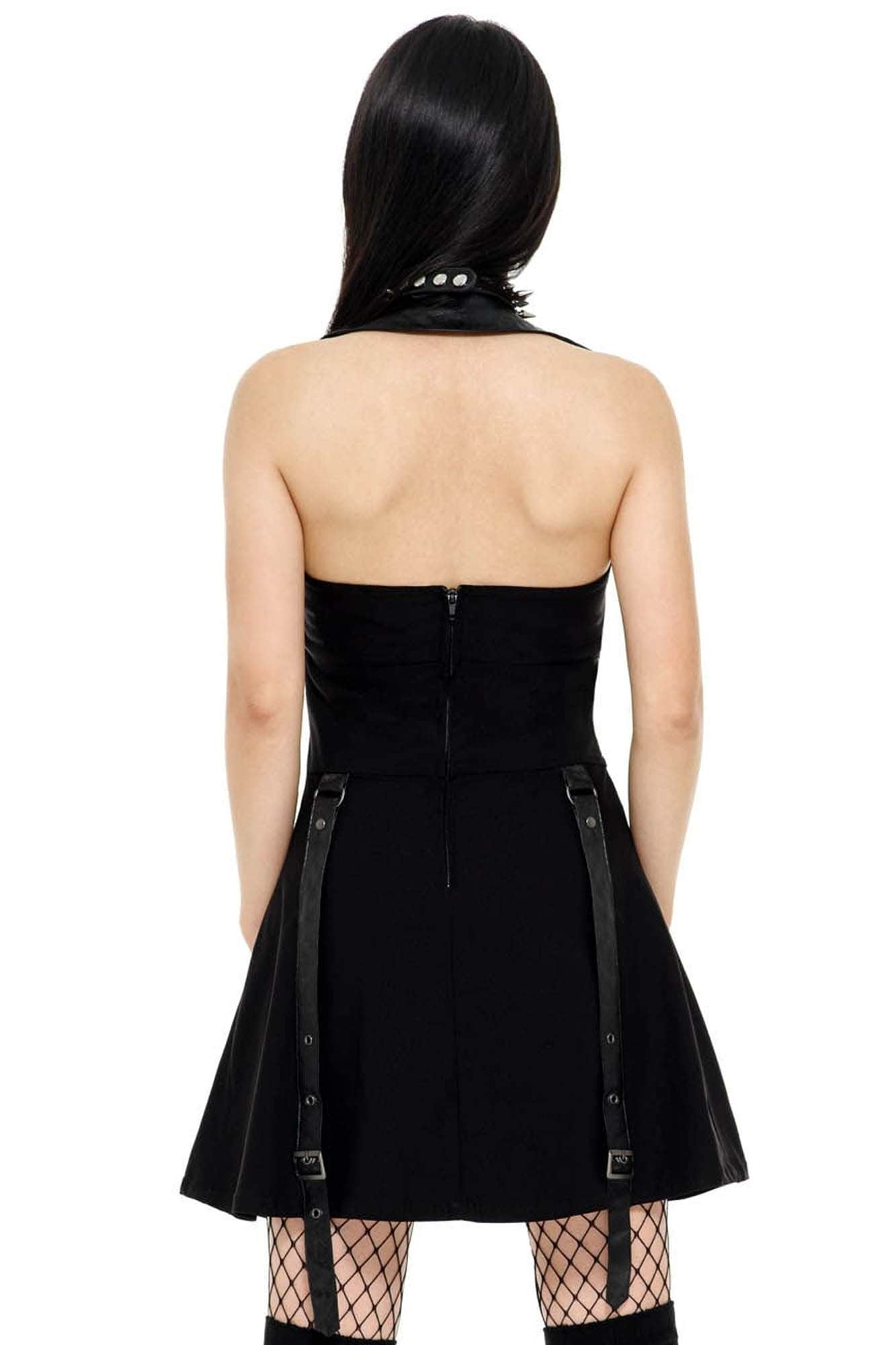 Killstar Psy-Ops Halter Jurk Zwart