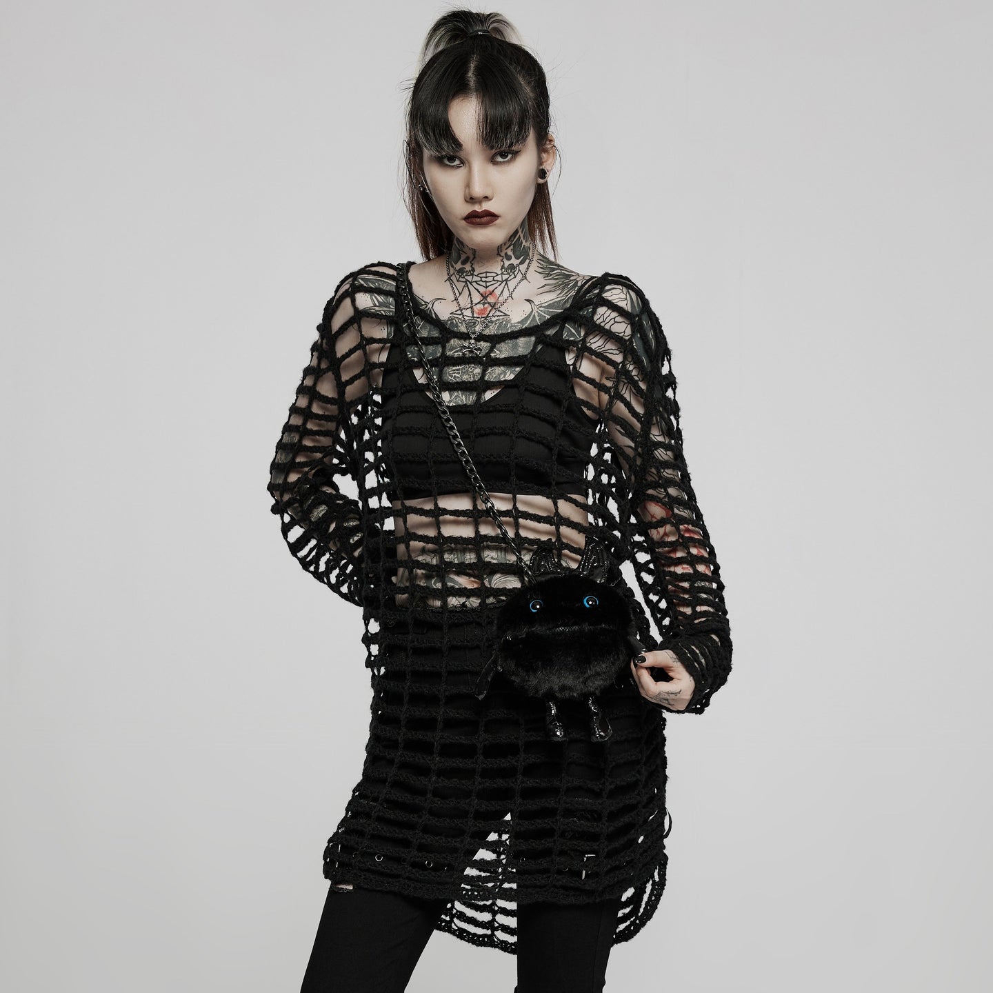 Caged Long Sleeve Top