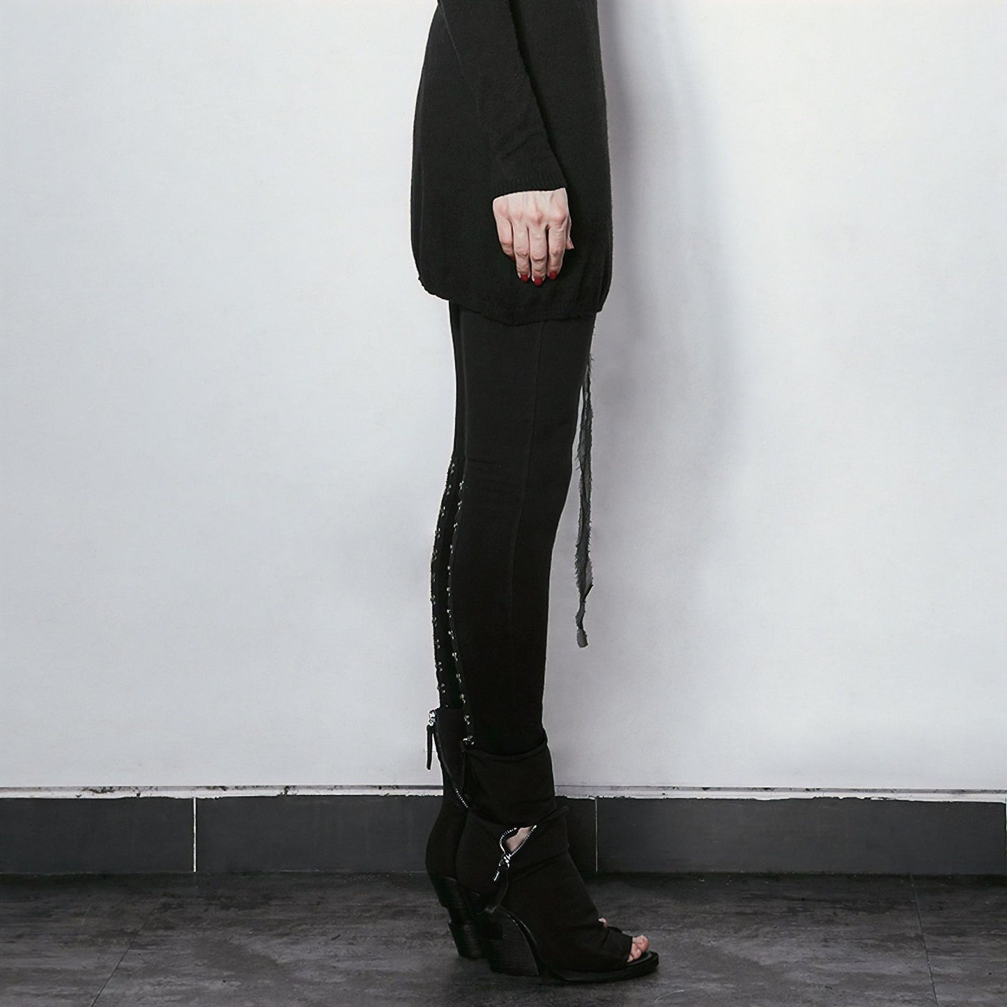 Hook & Eye Legging Zwart/Brons PK-102