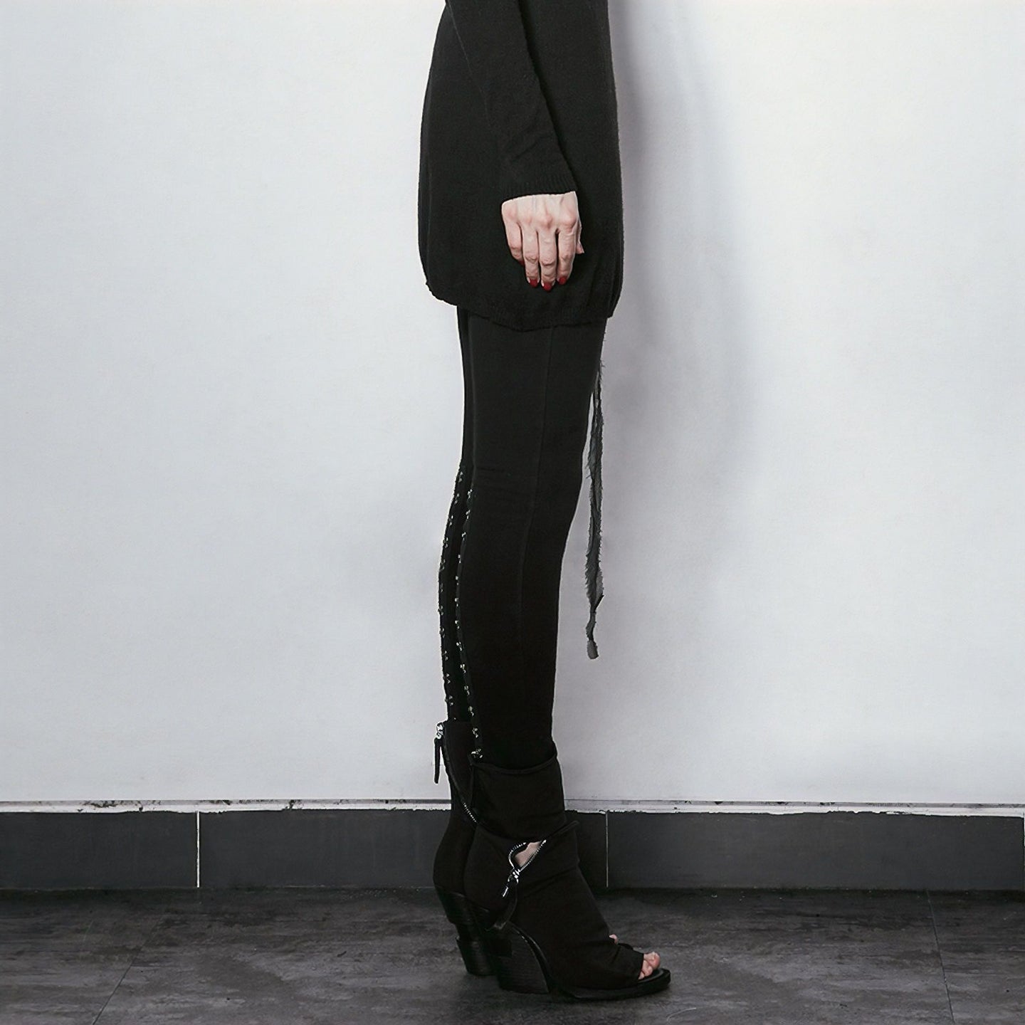 Hook & Eye Legging Zwart/Brons PK-102