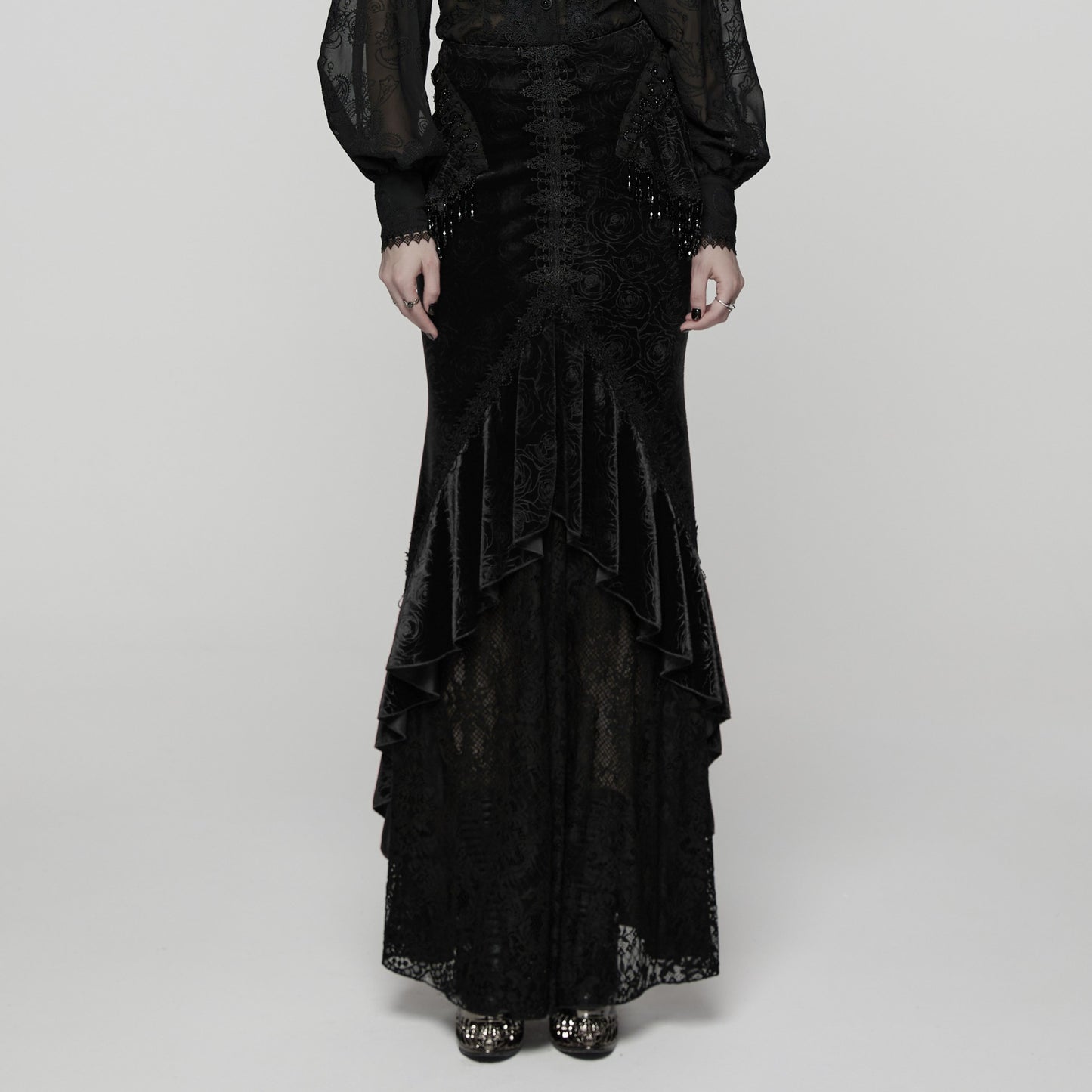 Empress Maxi Rok Zwart