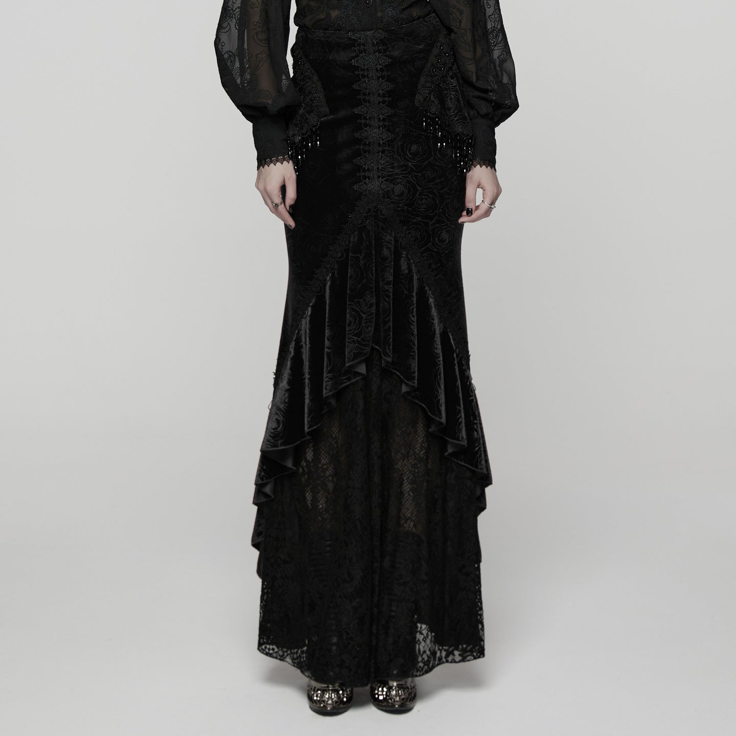 Empress Maxi Rok Zwart