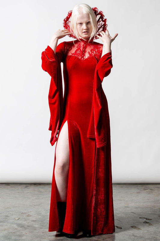 Killstar Dawn Maxi-Jurk Scarlet