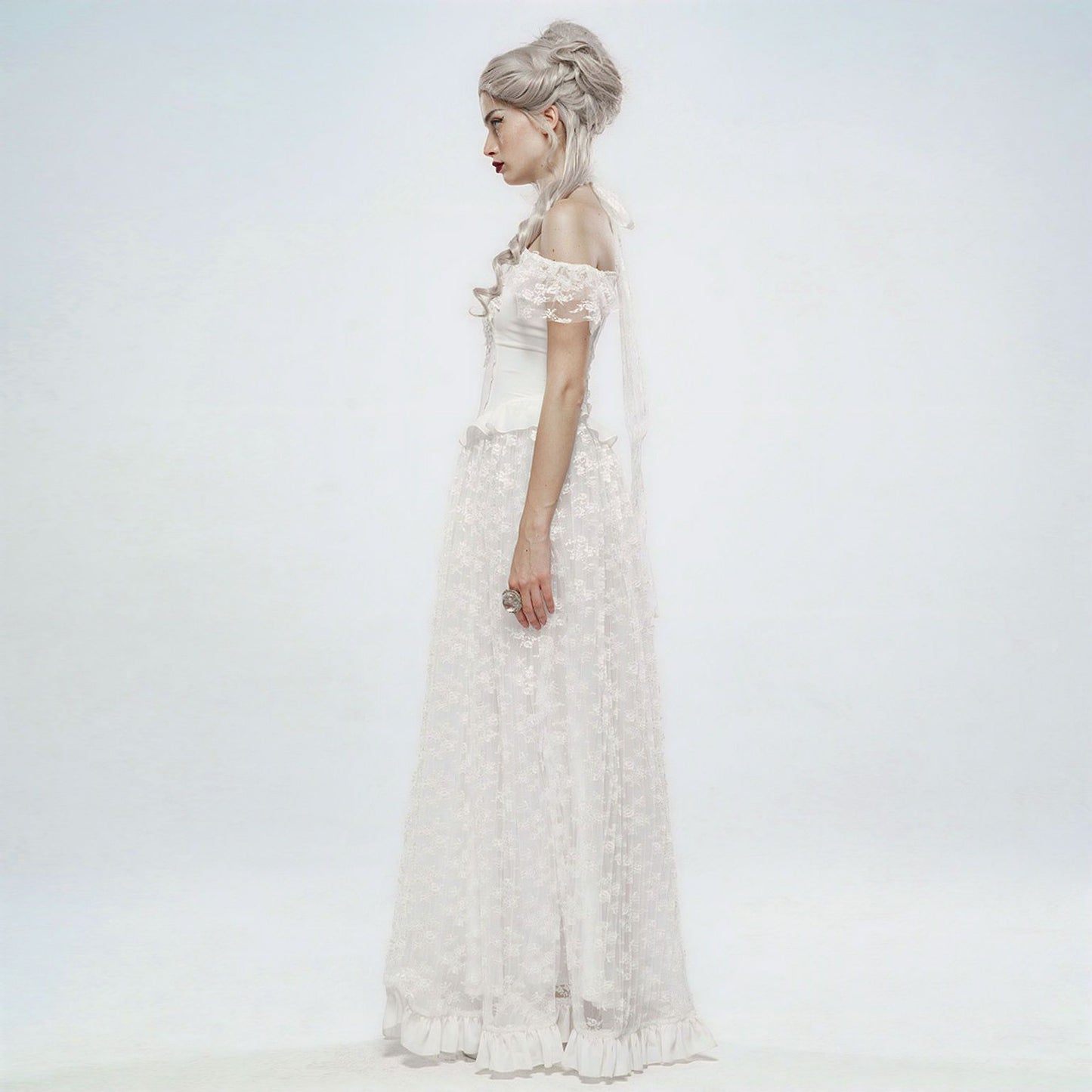 Eye of the Storm Dress White