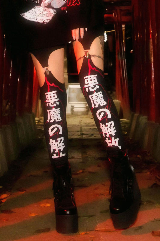 Killstar Release Me Suspender Legging