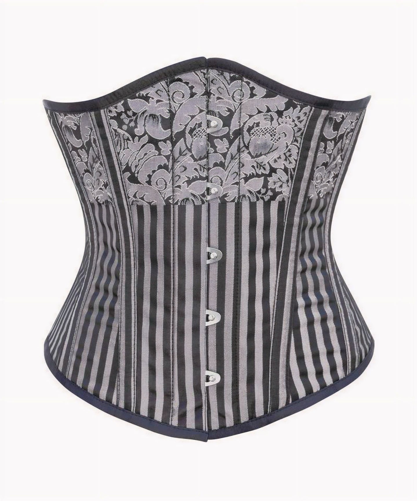 Foresight Underbust Korset Zilver/Zwart