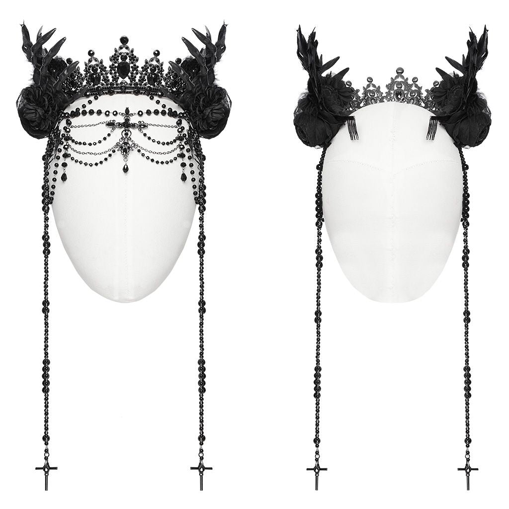 Wicked Tiara Kroon Zwart