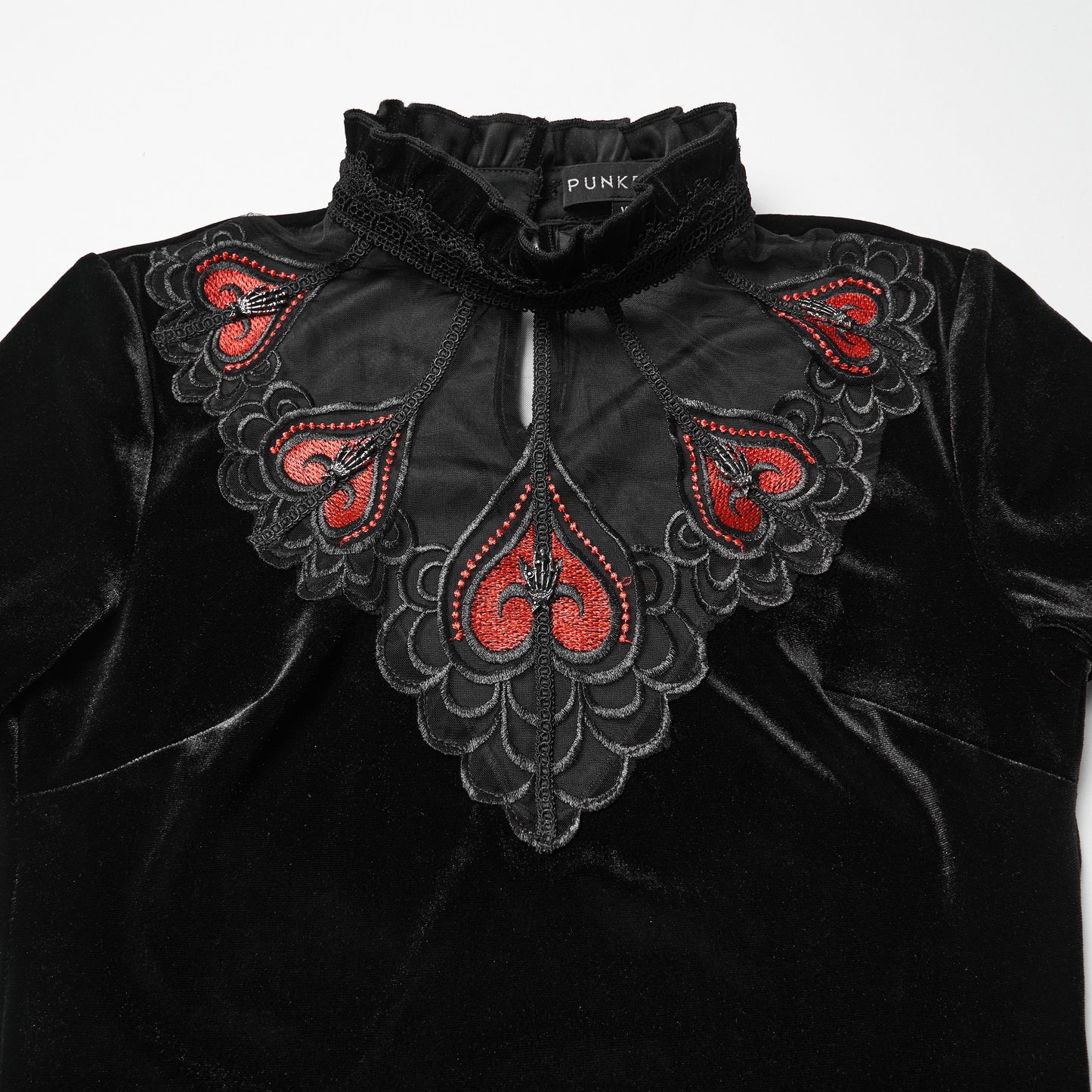 Losing Sense Top Zwart - Rood