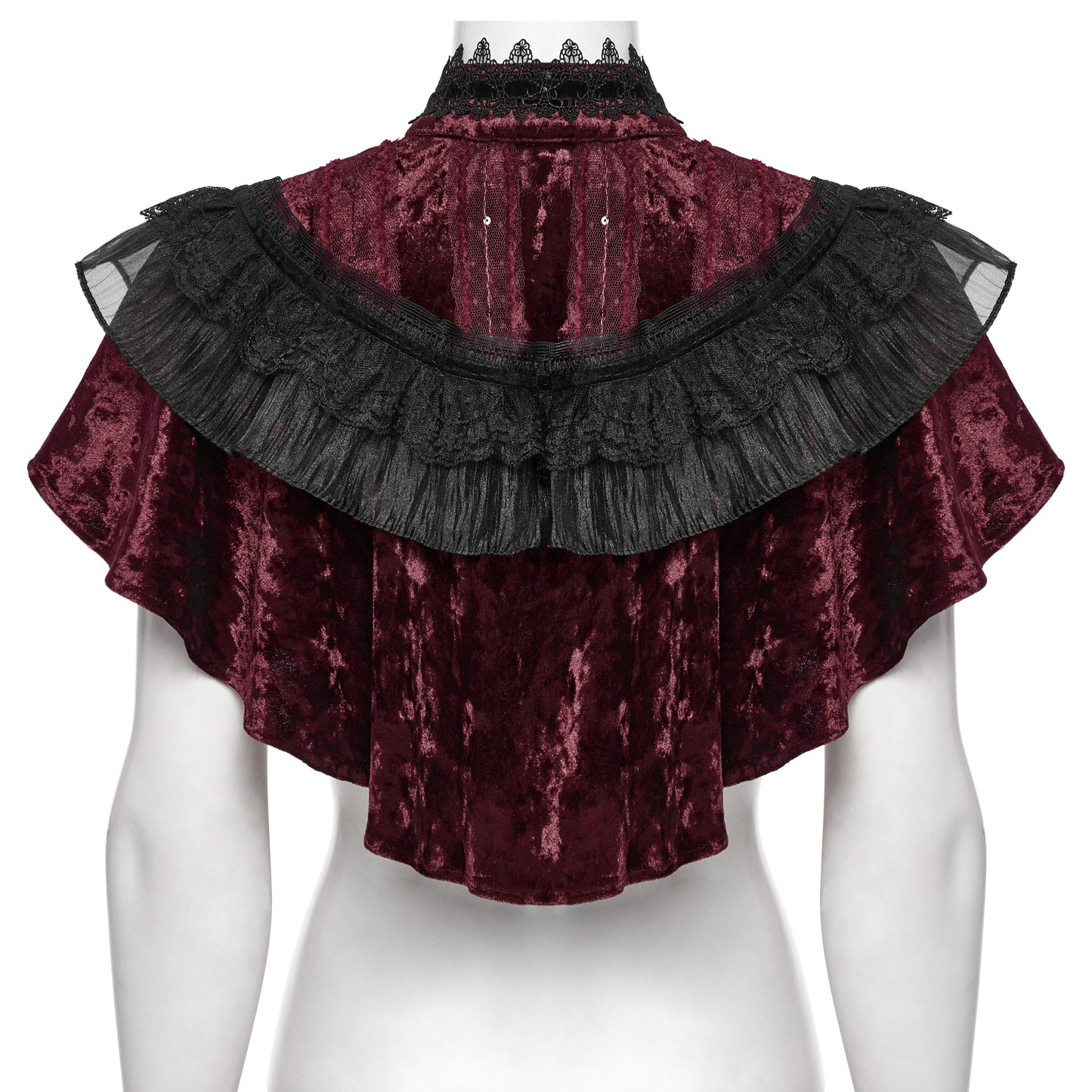 It's Gone Capelet Rood - Zwart