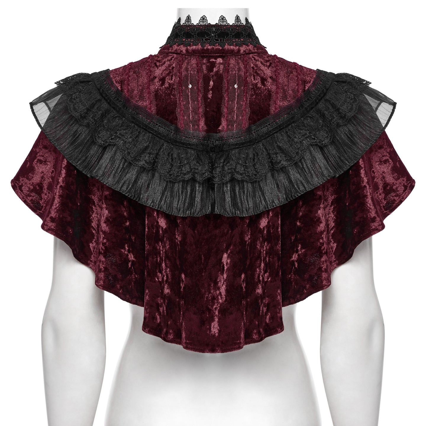 It's Gone Capelet Rood - Zwart