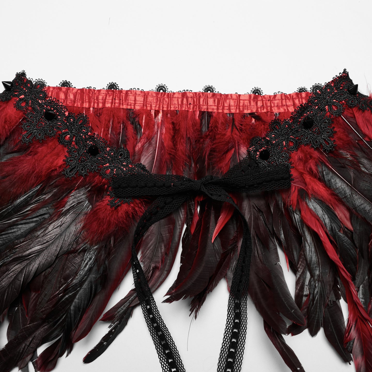 Black & Red Feathers Schouderstuk