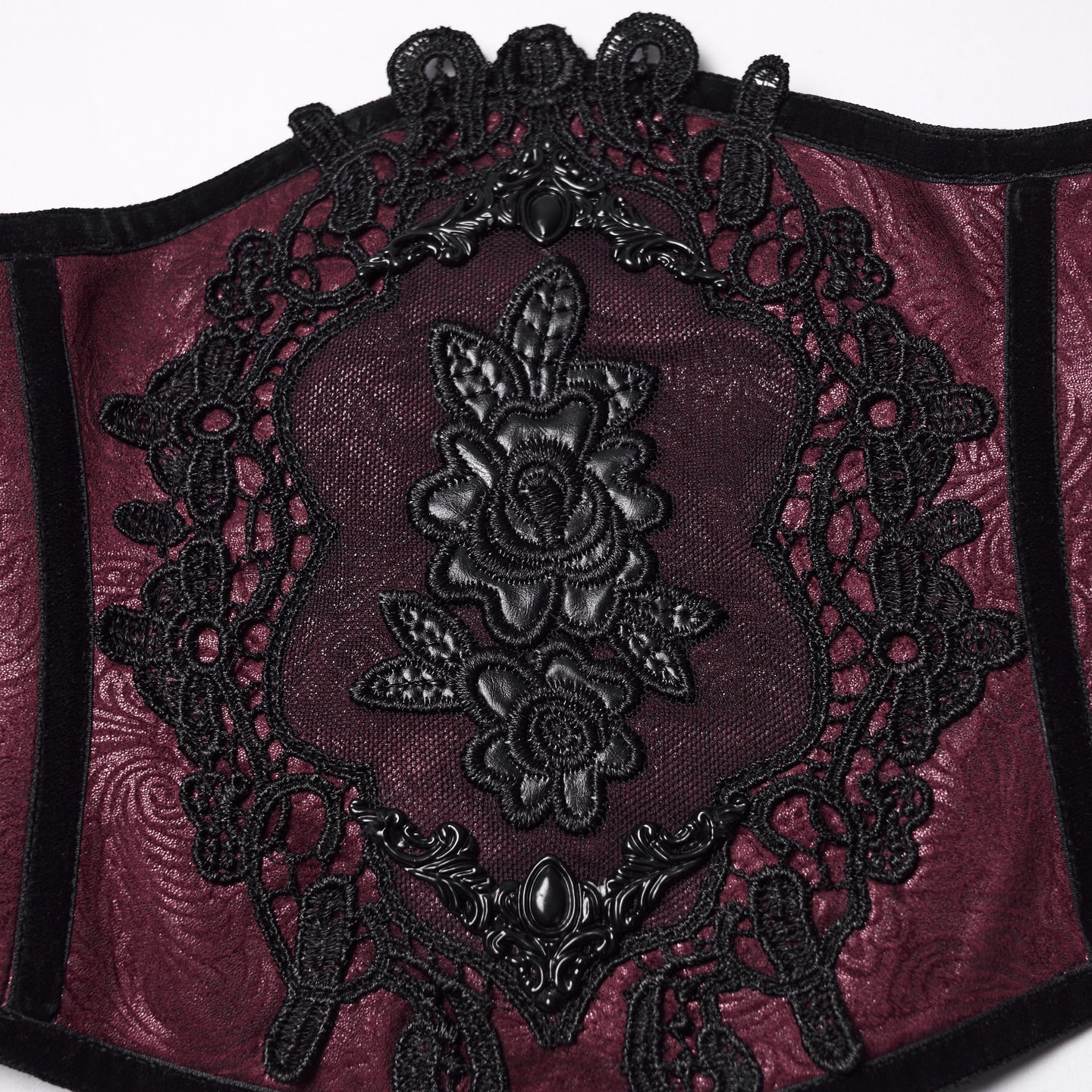 Wish Korset - Gordel Rood - Zwart