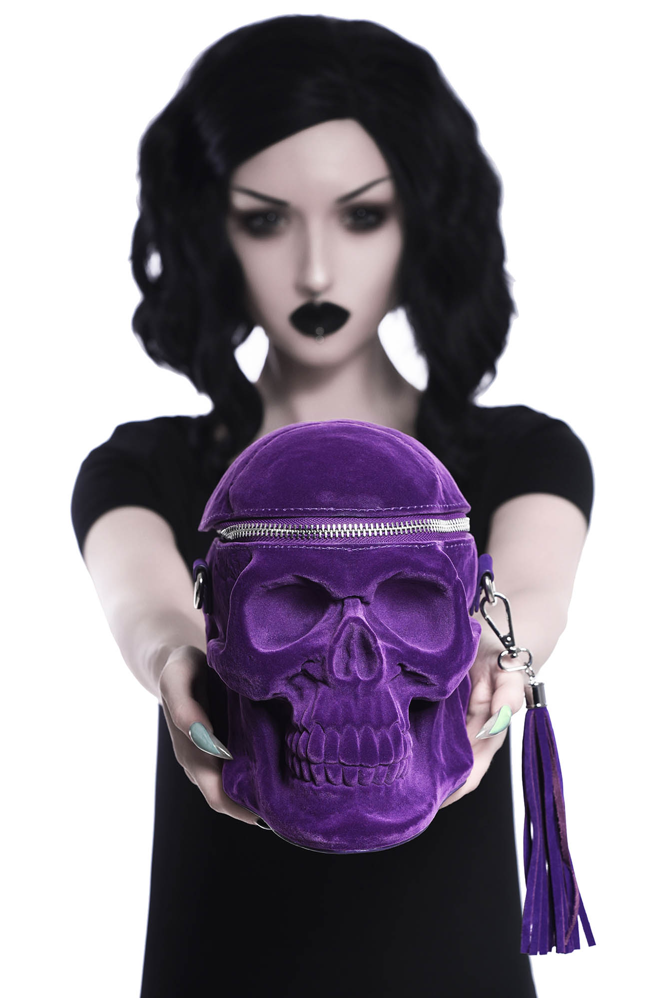 Grave Digger Skull Tas Plum