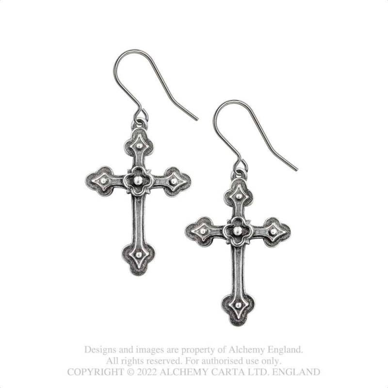 Gothic Devotion  Crosses Oorbellen