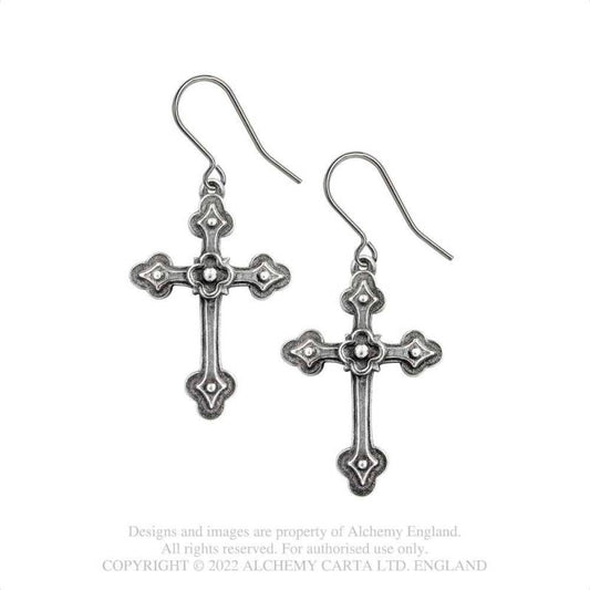 Gothic Devotion  Crosses Oorbellen