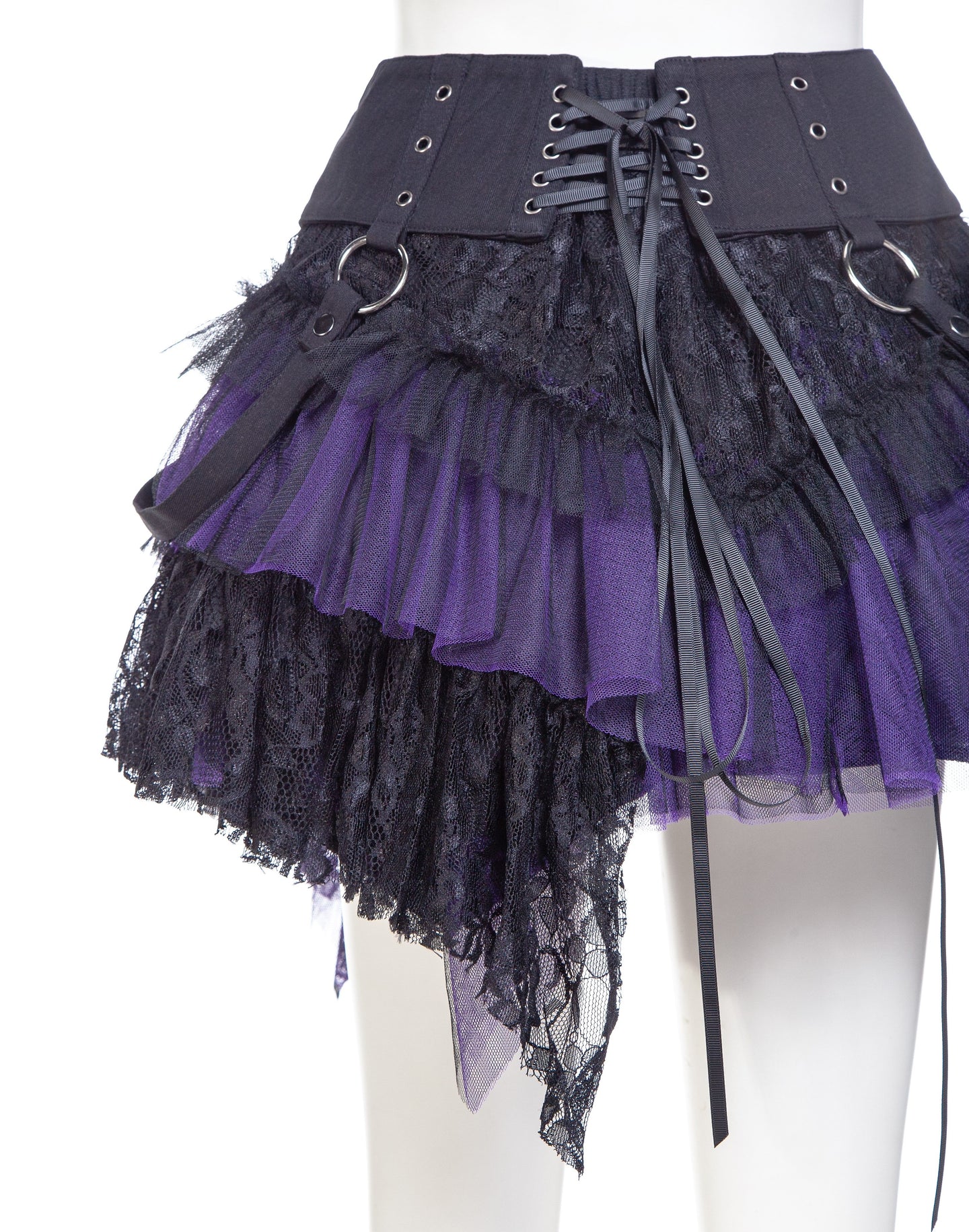Pulse Skirt Black - Purple