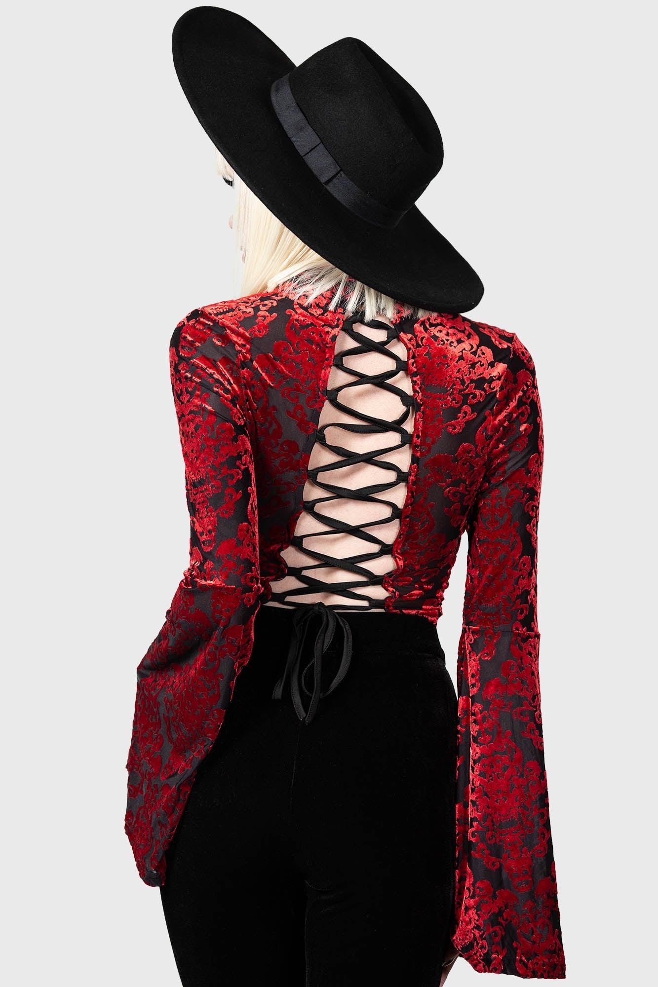 Vassago Long Sleeve Top Red