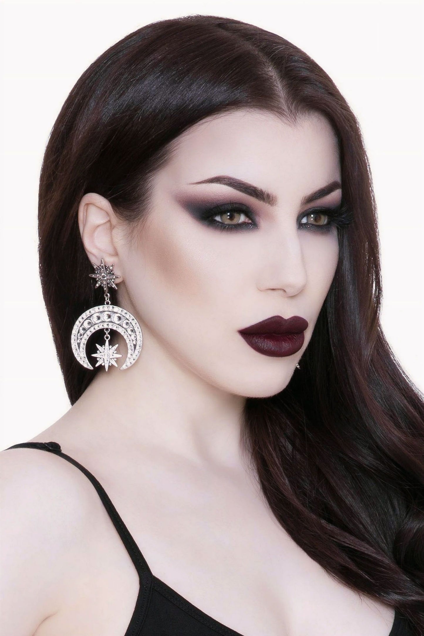 Killstar Zephirah Crescent Earrings