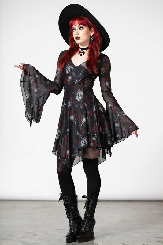 Killstar Bellflora Mesh Jurk