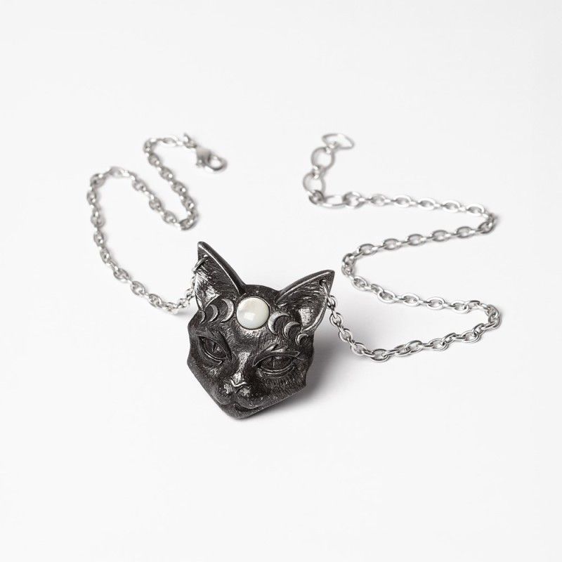 Mystic Moon Cat Hanger - Halsketting
