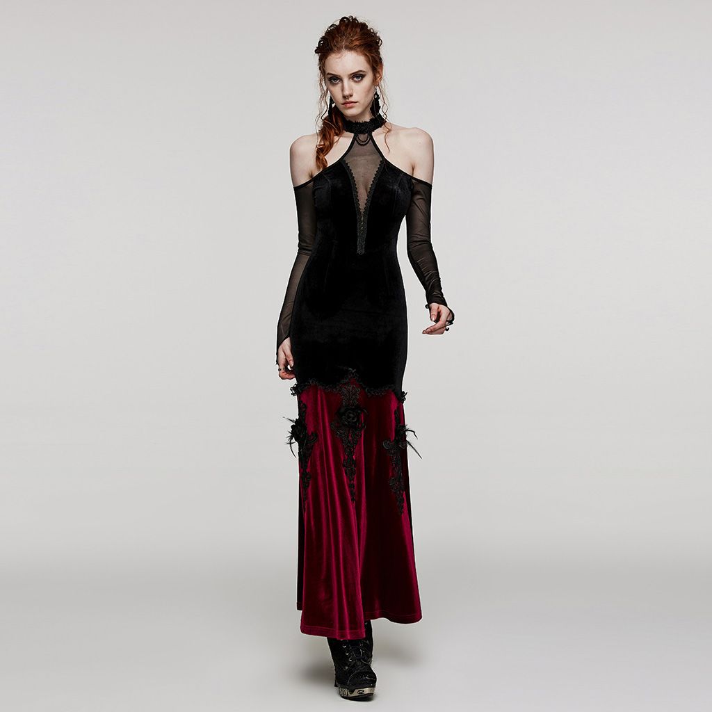 All It Takes Dress Black - Red