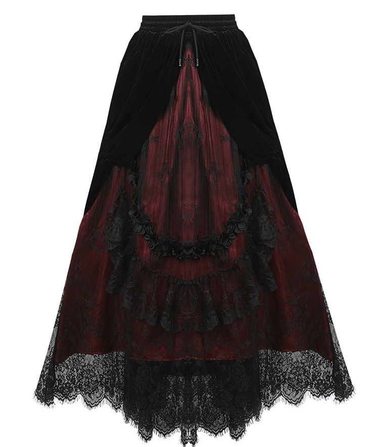 Dreaming Skirt Red - Black 