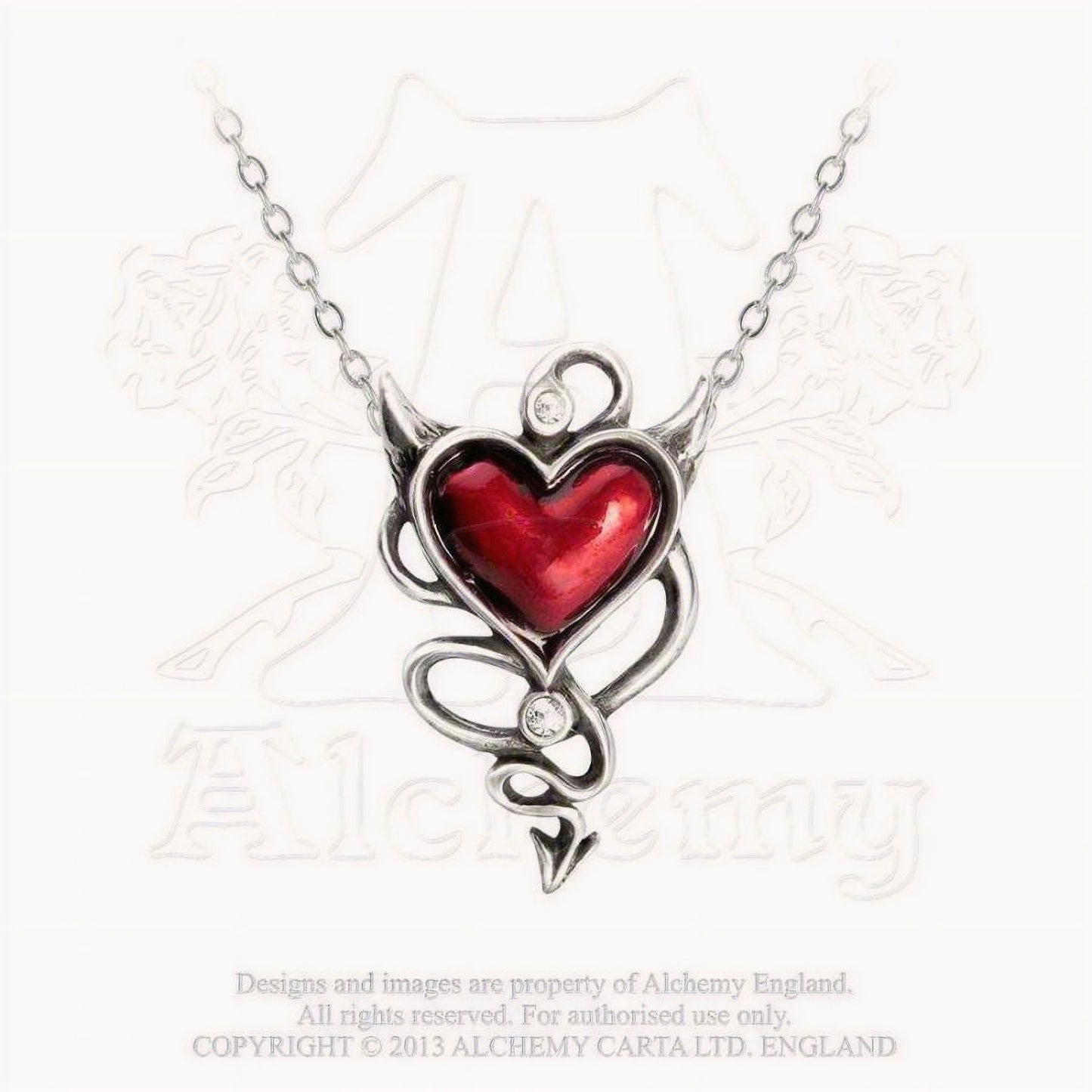 Devil Heart Hanger/Halsketting