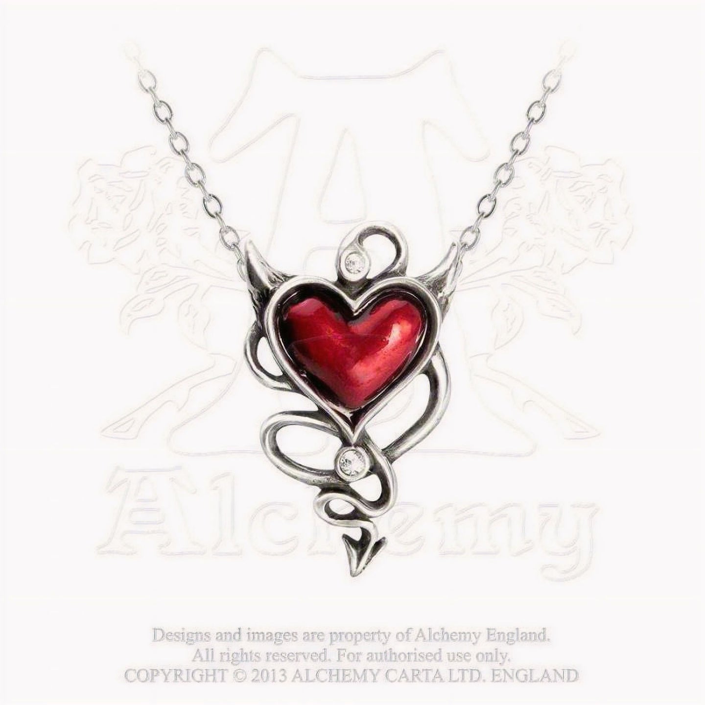 Devil Heart Hanger/Halsketting