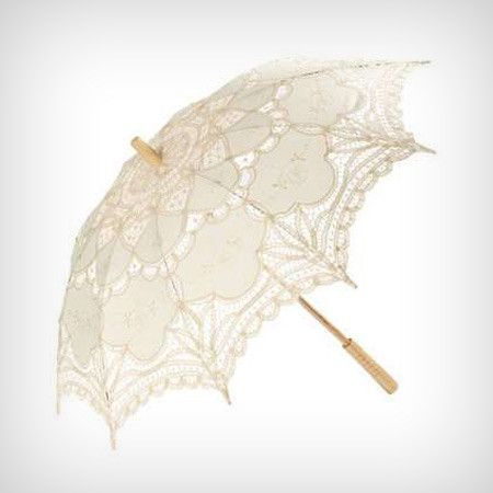 Parasol Ivoorkleurig Kant