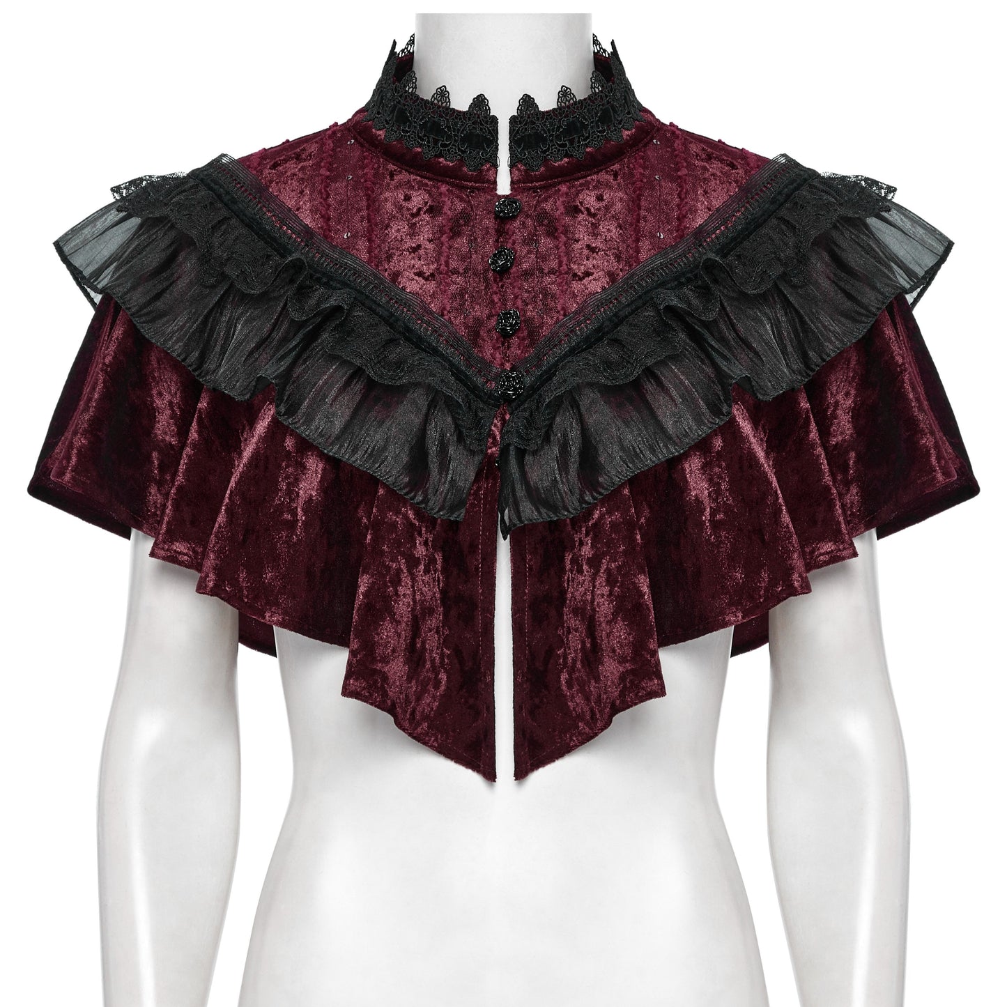 It's Gone Capelet Rood - Zwart