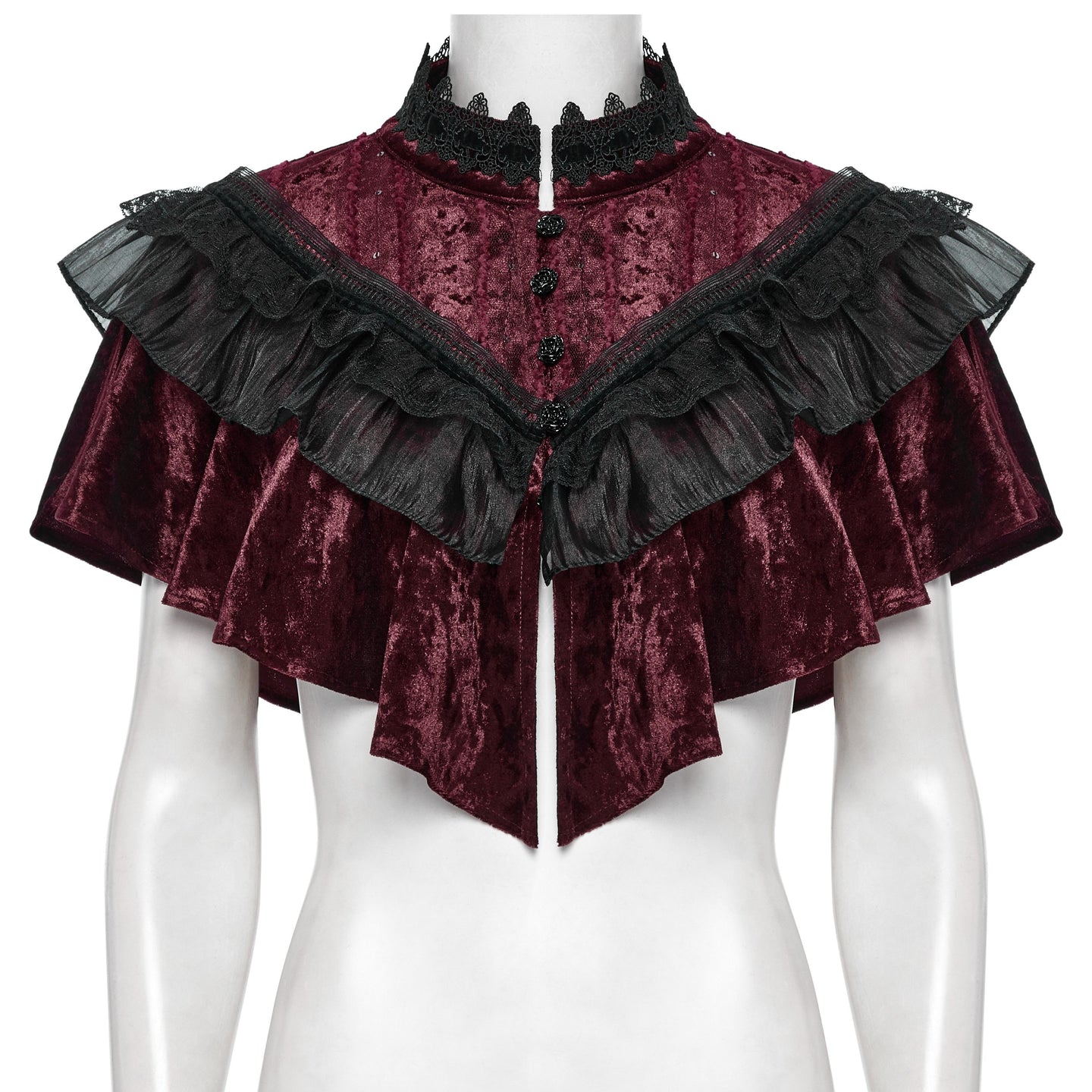 It's Gone Capelet Rood - Zwart