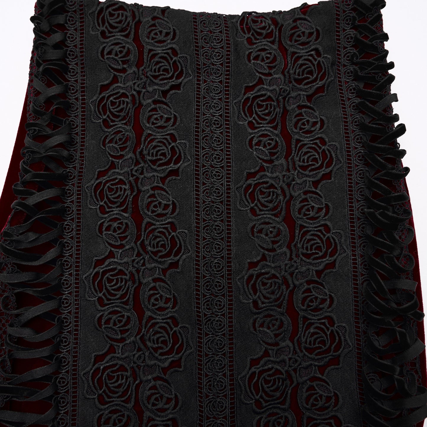 Punk Rave Hold Me Rok Rood - Zwart