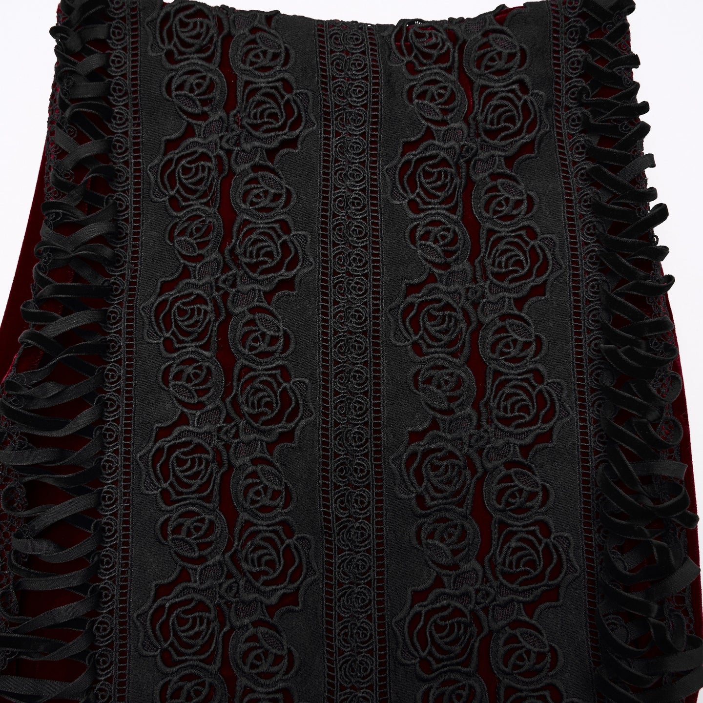 Punk Rave Hold Me Rok Rood - Zwart