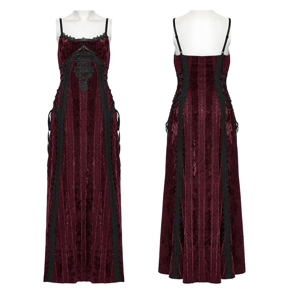 It's Gone Maxi Jurk Rood - Zwart