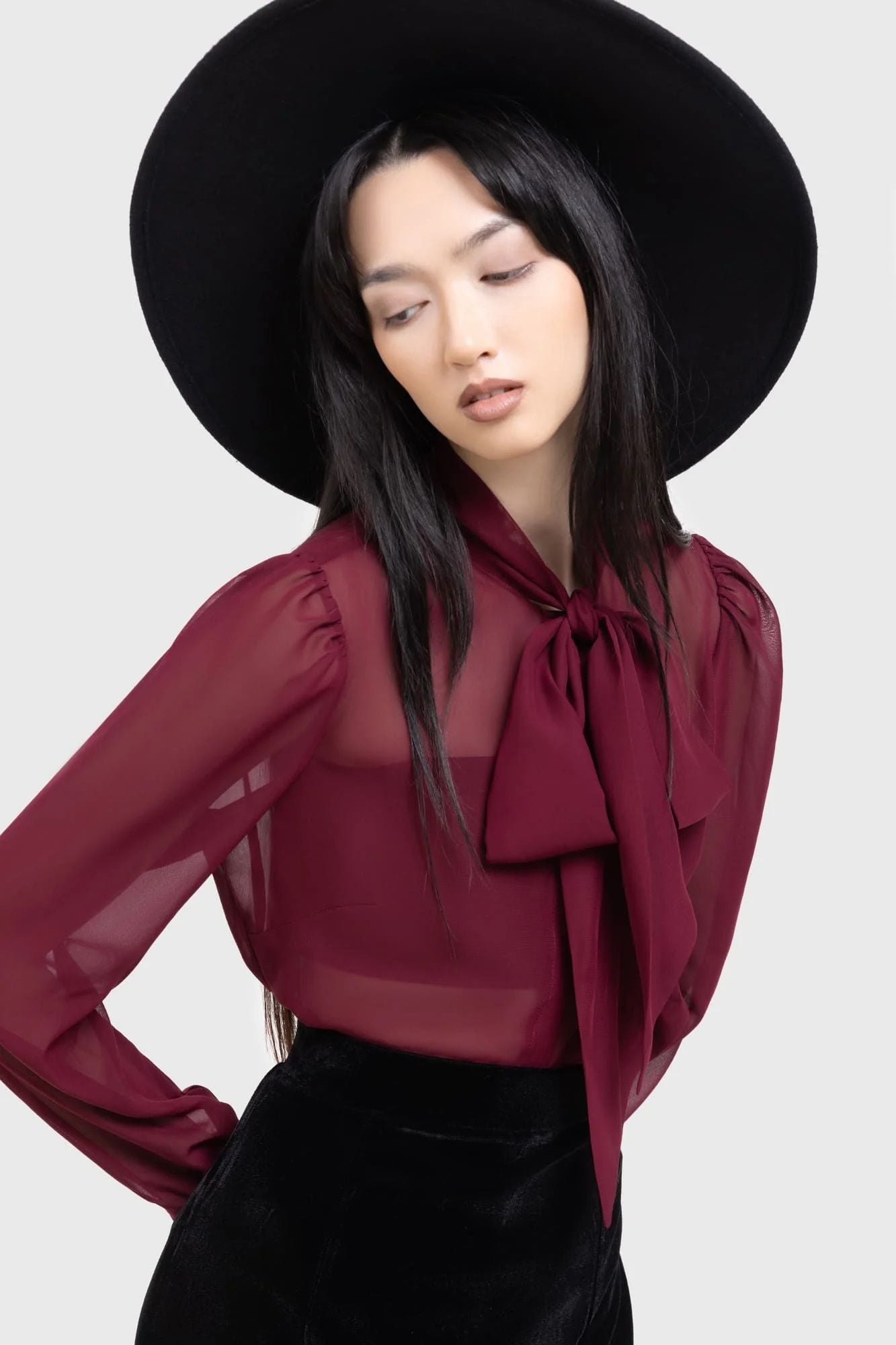 Kihilist Crimson Oracle Blouse