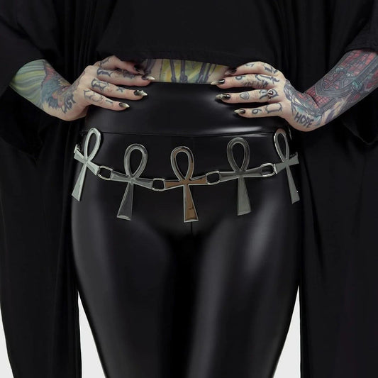 Killstar Xena Ankh Riem Zilver