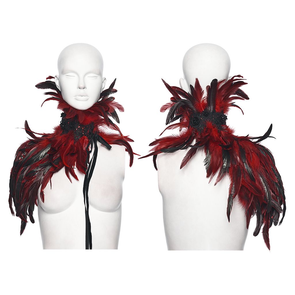 Show It Hals & Schouderstuk Rood - Zwart