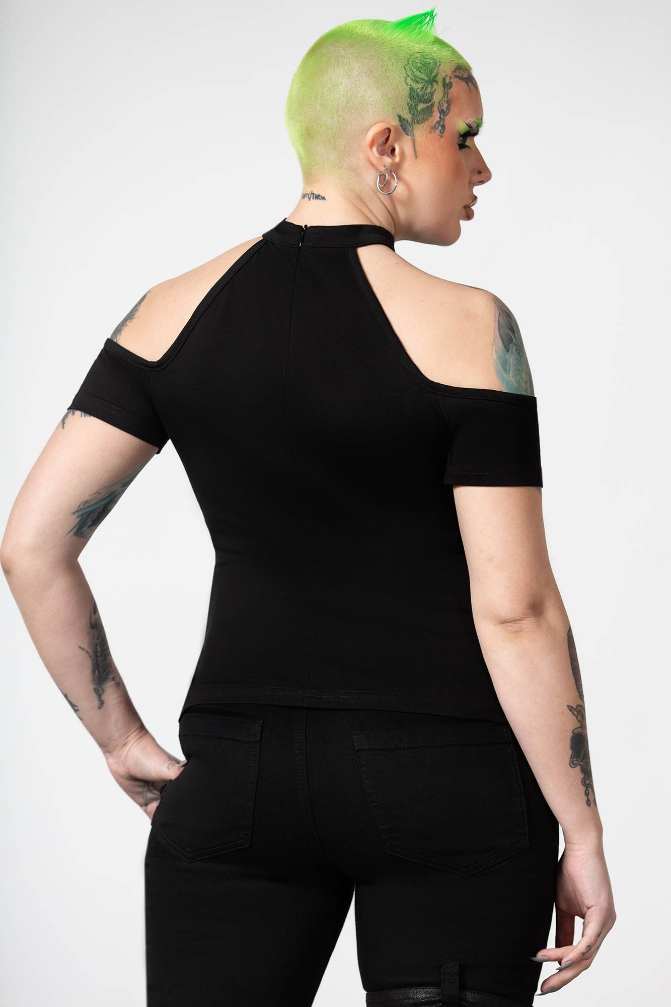Killstar No Secrets Cap Sleeve Top