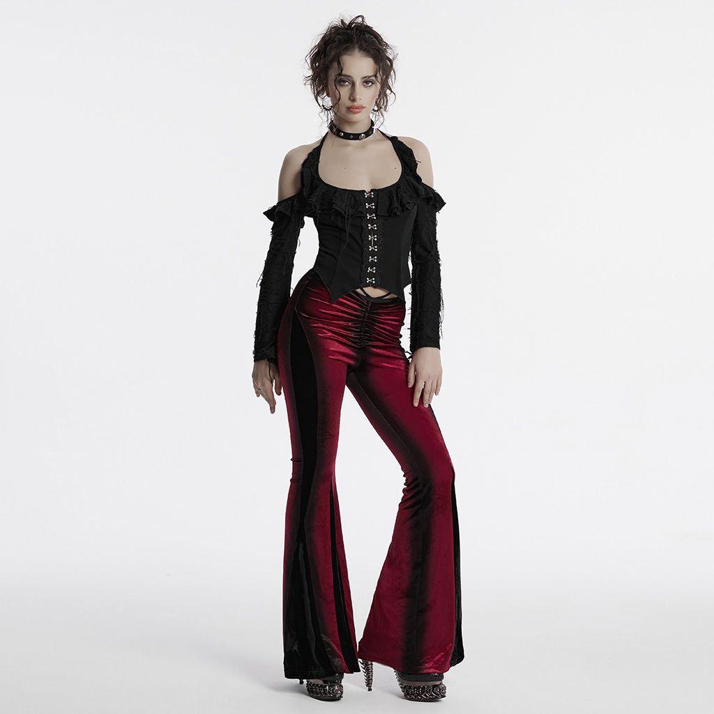 Expect Broek Rood - Zwart