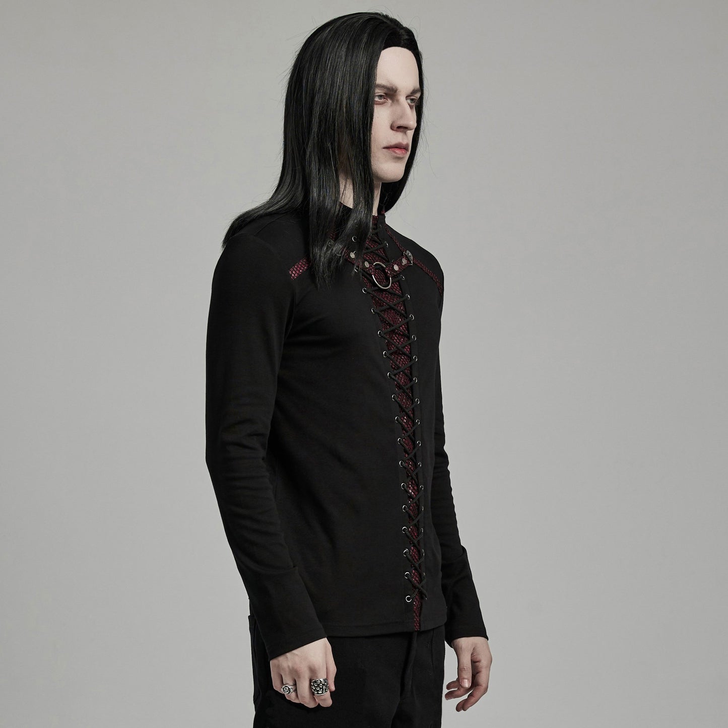 Cry Long Sleeve Top Zwart - Rood