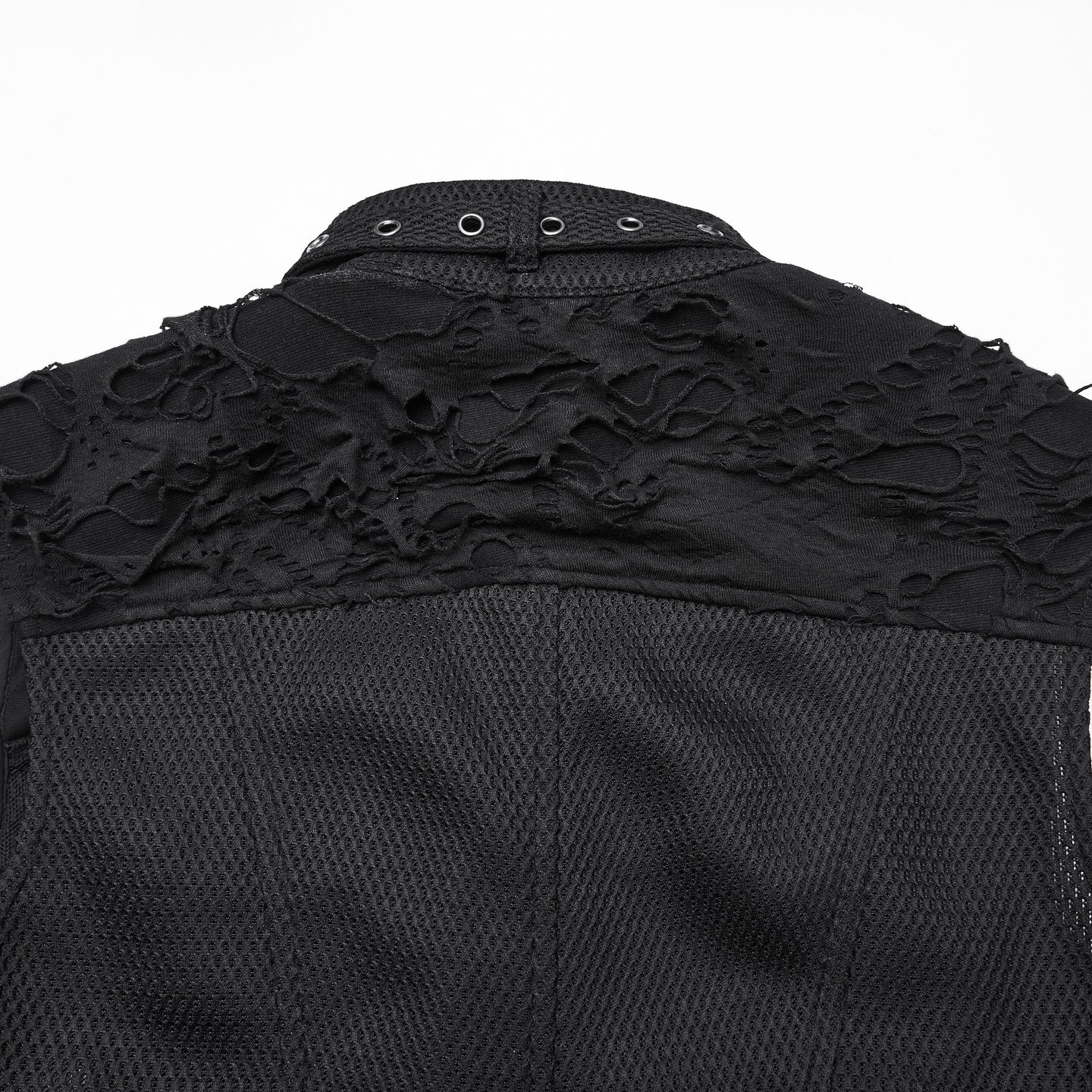 Punk Rave Electric Noir Crop Vest