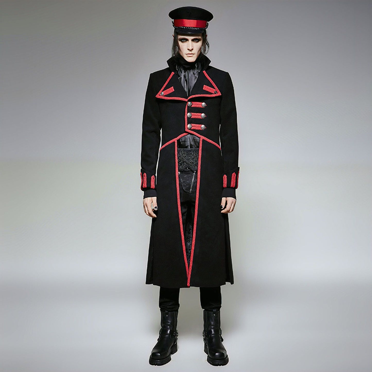 Mercenary Coat Black/Red