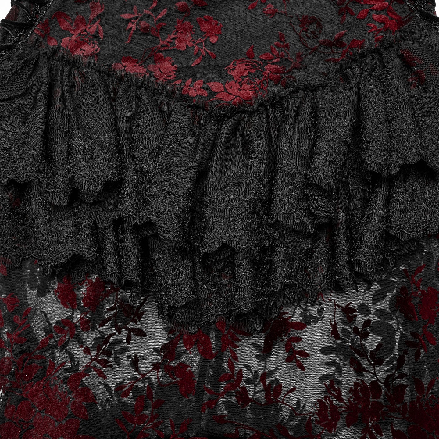 Full of Hope Rok Zwart - Rood