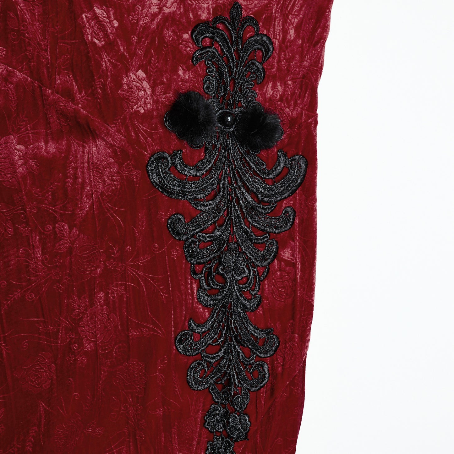 Geisha Jurk Rood - Zwart