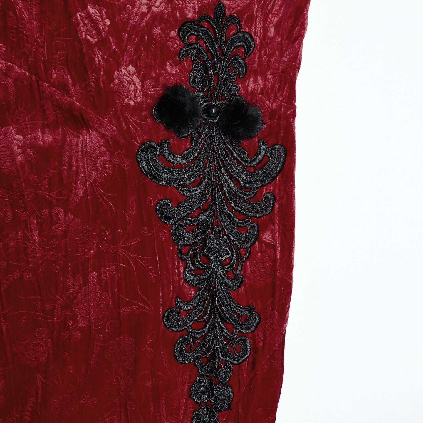 Geisha Jurk Rood - Zwart