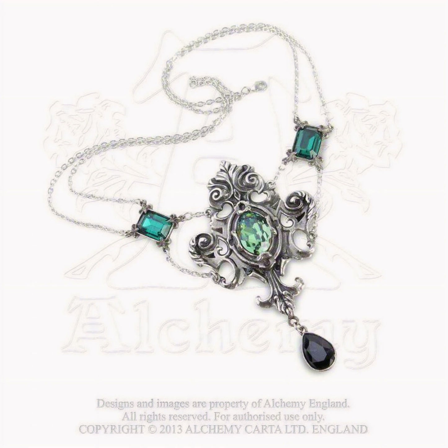 Queen of the Night Necklace Green