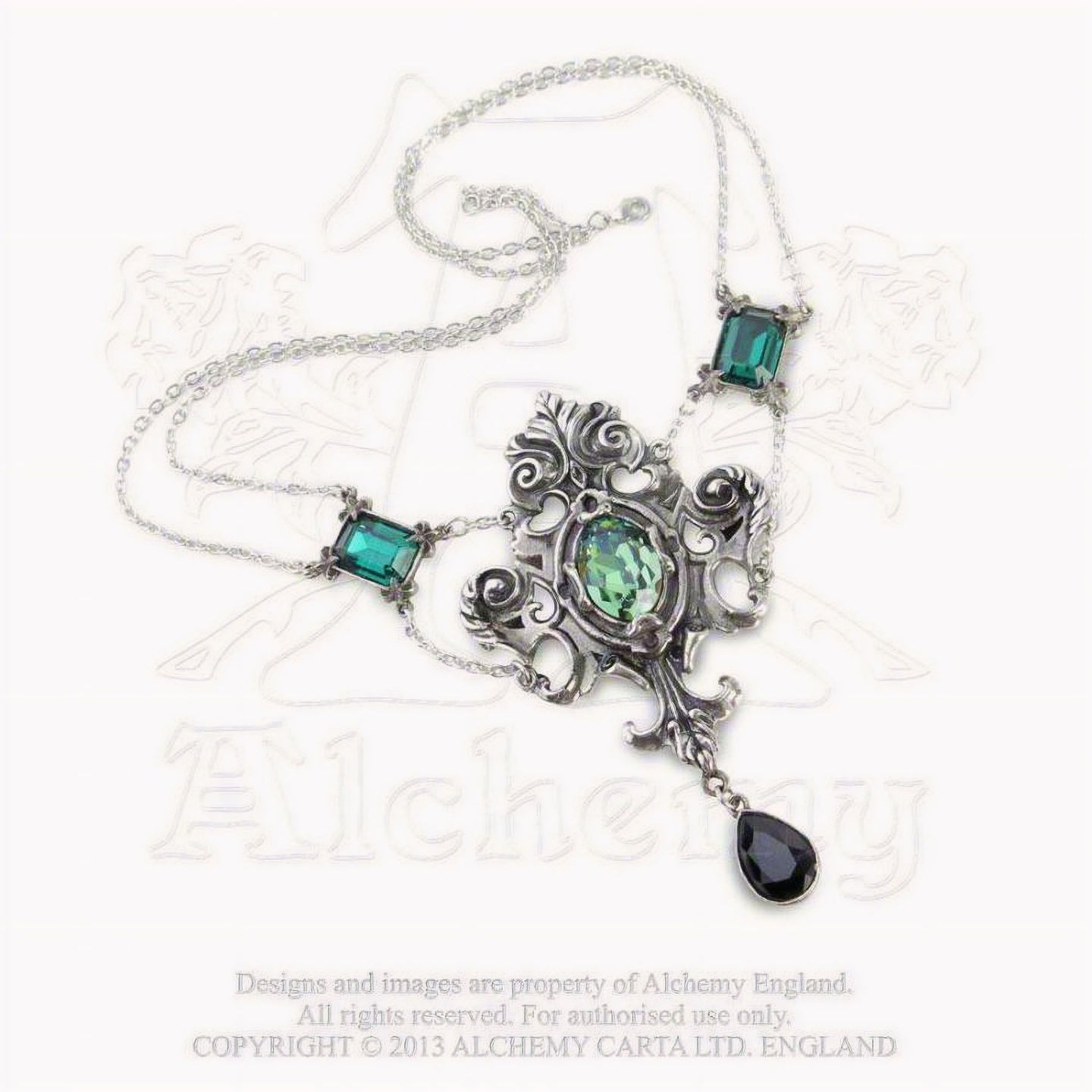 Queen of the Night Necklace Green